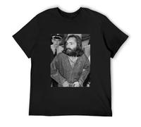 Llbang MENE Charles Manson T-Shirt Manson Family Tshirt American Criminal Cult Crew Neck Unisex Short Sleeve T-Shirt XXXL Black