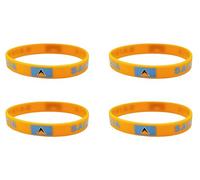 LLBFHH 4 Pcs Saint Lucia Country Flag Rubber Bracelets, National Flag Silicone Bracelet, Rubber Wristbands Patriotic Decorations Gift., moderate, polyester
