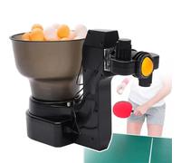 LLBMmm Portable Ping Pong Machine, Table Tennis Server Machine, Holds 110 Ping-Pong Balls, 36 Spin Options + Adjustable Ball Launch Height, Targeted Drop, for Training,A