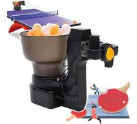 LLBMmm Table Tennis Machine Trainer- Holds 110 Ping-Pong Balls, Portable Automatic Ping Pong Robot, Ball Out Frequency : 40-70/ min, 36 Spin Options + Adjustable Ball Launch Height,A