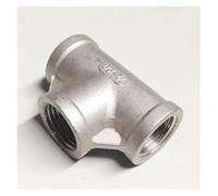 LLBOGRGGN 1-1/2" BSP Equal Female Tee Thread 3 Way 304 Stainless Steel Pipe Fitting Connector Coupling for Water air Gas