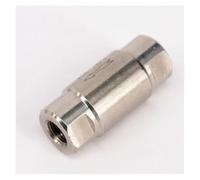 LLBOGRGGN 1/8" BSP Female 304 Stainless Steel Non-Return Inline Spring Valve One Way Check Valve 64 bar