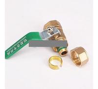 LLBOGRGGN 12x16mm IDxOD Pex-AL-Pex Tube x 1/2" BSP Female Brass Compression Ball