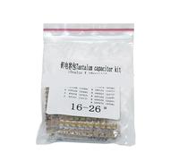 LLBOGRGGN 15 Values SMD Tantalum Capacitor Assortment Kit 1uf-220uf A/B Case Tantalum Capacitor Set 1UF 2.2UF 4.7UF 10UF 47UF Capacitors