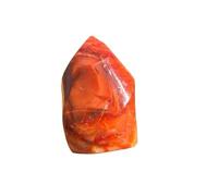 LLBOGRGGN 1pc 10-50g Red Agate Crystal Torch Hexagonal Decor with Vibrant Inclusions for Home Décor
