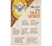 LLBOGRGGN Biblical Teaching Poster - Seven Gifts of the Holy Spirit Chart, Canvas Wall Art for Catechism, Sunday School Learning & Faith-Based Decor(Unframed,12x18inch(30x45cm))