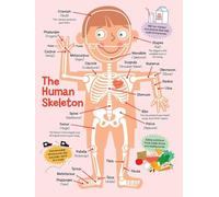 LLBOGRGGN Education Poster Human Skeleton Anatomy Chart Skeletal System Bones for Students Classroom Hospital Decor(Framed,12x18inch(30x45cm))