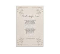 LLBOGRGGN "First They Came Poem by Martin Niemoller - Holocaust Remembrance Quote Print, Historical Inspirational Wall-Art for Study Office Library(Framed,08x12inch(20x30cm))