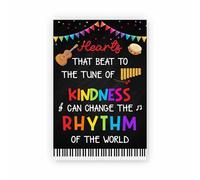 LLBOGRGGN Heart That Beat Poster - Music Classroom Decor, Inspirational Quote for Band, Choir, Middle & High School(Unframed,16x24inch(40x60cm))