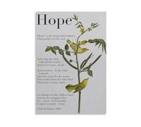 LLBOGRGGN Hope Is The Thing with Feathers Poem Art Quotes 4-Piece Canvas Wall-Art Set, Literary Print for Living Room & Bedroom Decor(Unframed,16X24inch(40X60cm))