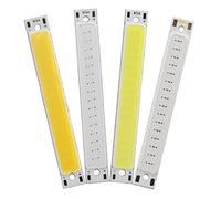 LLBOGRGGN Indoor Lighting 10pcs LED COB Strip Light Bulb 8mm x 60mm 3W LED Work Floodlight Source Chip Beads DC 3V for DIY Lamp Bright Red Blue White(Color:Rose Red)