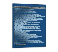 LLBOGRGGN Influence and Relationship Building Canvas Wall-Art Print for Office Motivational Success Mindset Poster(Framed,16x24inch(40x60cm))