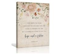 LLBOGRGGN Jeremiah 29 11 Bible Verse Wall-Art For I Know The Plans I Have for You Christian Giclee Canvas Print(Unframed,08x12inch(20x30cm))