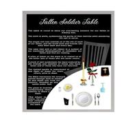 LLBOGRGGN Missing Man Table Poster Canvas Wall-Art Memorial Day Veterans Tribute Print for Home Office Study(Unframed,16X24inch(40X60cm))