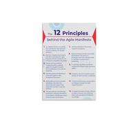 LLBOGRGGN Project Management Wall-Art 12 Agile Principles and Manifesto Poster for Software Developers Scrum Team Office Retrospective Planning Guide(Framed,12x18inch(30x45cm))