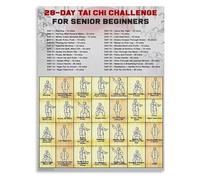 LLBOGRGGN Tai Chi Practice Sequence Art Poster Canvas Wall-Art for and Home Space Decor(Unframed,16x24inch(40x60cm))