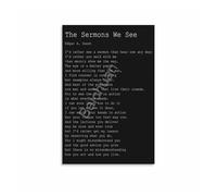 LLBOGRGGN The Inspirational Poem Sermons We See, Edgar Guest Canvas Wall-Art, for Principals Office, Coach, Leadership Training(Unframed,08x12inch(20x30cm))