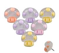 LLDYNW 30 pcs Mushroom Push Pins Cute Decorative Thumbtacks for Home Office Photo Cork Board Pushpins