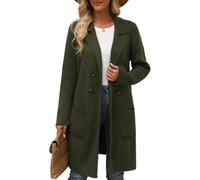 LLECDASEUI Fall Long Cardigan Sweaters for Women Trendy Open Front Coats Knit Winter Jackets Coatigan (Green,S)