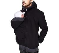 LLECDASEUI Shirt for dad and Baby Mens Baby Carrier Shirt Men's Fashion Hoodies & Sweatshirts Zipper Hoodie Fashion Sweatshirt (Black,XL)