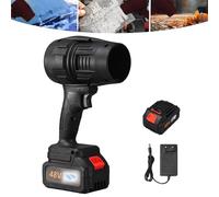 LLELEMAMO Turbodry Car Dryer, Turboglass Car Blower, High Powered Battery Powered Car Dryer Air Blower, Handheld Portable Cordless Turbodry Plus Car Dryer, for Cleaning, Camping, Outdoor (Balck-A)