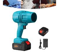 LLELEMAMO Turbodry Car Dryer, Turboglass Car Blower, High Powered Battery Powered Car Dryer Air Blower, Handheld Portable Cordless Turbodry Plus Car Dryer, for Cleaning, Camping, Outdoor (Blue-A)