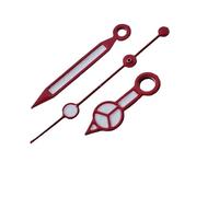 LLEOJO 1set NH35 Hands Watch Accessories Three Pin Green Glow Hands Suitable For NH35/36/4R/7S Movements(Oxblood)