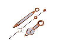 LLEOJO 1set NH35 Hands Watch Accessories Three Pin Green Glow Hands Suitable For NH35/36/4R/7S Movements(Fluorescent Orange)
