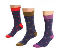 Llewelyn-Bowen Men's Repeats Socks 3 pk Navy