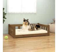 LLEZKBR Home tools-Dog Bed Honey Brown 95.5x65.5x28 cm Solid Wood Pine