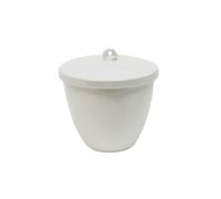 LLF Chemical Porcelain Crucible with Lid Cover Lab Crucible (20ml, 30ml, 40ml, 70ml, 100ml, 200ml, 300ml) (40ml) (300ml)