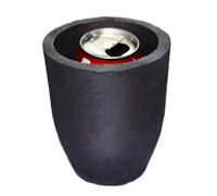 LLF Clay Graphite Crucible Foundry Cup Furnace Torch Melting Casting Refining Gold Silver Copper Brass Aluminum Lead Zinc and Alloys (#5 (Capacity 680ML))