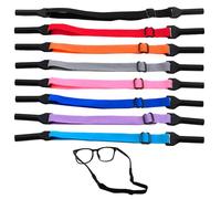 LLFYXM 8 Pcs Adjustable Glasses Strap, Colorful Elastic Sunglasses Strap, Eyeglasses Straps Universal Glasses Lanyard, for Men and Women - Non-Slip Design - Perfect for Sports and Everyday Use