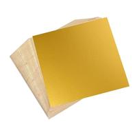 LLFYXM Gold Leaf Sheets, 100Pcs Gold Foil Sheets Ideal for Gilding Crafts Nails Art & DIY Projects, Picture Frames, Multi Artistic Decoration, Color&Texture Highly Approximates 99% Gold, 8X 8.5cm