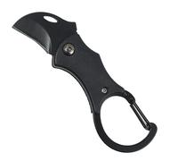 LLFYXM Small Stainless Steel Keychain, 2-in-1 Multi-Function Tool Portable Foldable mens Keyring, Cool Carabiner Keychain keyrings for men Pocket Keychain for Camping, Hiking, Fishing and Outdoor