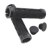 LLHCF 1 Pair Bicycles Handlebars Grip Rubber Covers Bikes Handle Grip Covers Antislip Cyclings Handlebars Grip With End Plugs Locking On Bike Grips