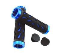 LLHCF 1 Pair Bicycles Handlebars Grip Rubber Covers Bikes Handle Grip Covers Antislip Cyclings Handlebars Grip With End Plugs Locking On Bike Grips