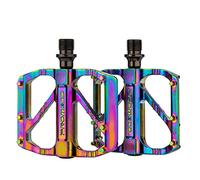 LLHCF 1 Pair Road Mountain Bike Flat Pedals Aluminum Alloy 3 Sealed Bearings Pedal Foot Platform Cycling Accessories