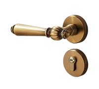 LLHCF 1 Set Metal Alloy Door Handle Modern Handles Homes Security Set for Renovations & Security Enhancement Bedroom Lockset