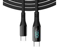 LLHCF 100W USB Type C To Type C Cable With Digital Screen Fast Speed Charging Only
