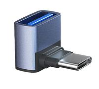 LLHCF 10Gbps Converter Adapter Male To Female Type C To USB3.0 Converter Data Sync Extension Adapter For Notebook Computers Right Angled Connector Power Adaptor For Phones Computers Notebook