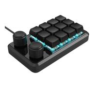 LLHCF 12 Key Mechanical Macros Keypad With RGBs Lighting Programmable Shortcut And Type C Cable Included