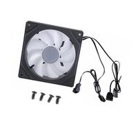 LLHCF 120mm Case Fan ARGB Fan 12V 3W 4Pin+3Pin Connector Internal Fan Cable Management Quiet Fan For CPU Radiators Chassis