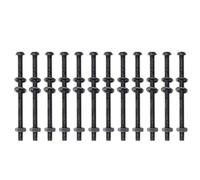 LLHCF 12PCS Carbon Steel Cage Screw Set High Strength Brake Bolts For Spring Chambers Enhances Control In Vehicles Scre