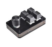 LLHCF 2/3/4/5 Key Macro Programmable Keyboard Mechanical Gaming Macro Keyboard 1 Knob KeyPad Hot Swap Gaming Keyboard