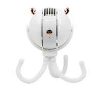 LLHCF 2000mah Deformation Fan Rechargeable Handheld Fan Portable Quiet Bladeless Fan With Tripod For Desktop