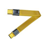 LLHCF 240W Powerful USB Data Cable 40Gbps Transfer Rate Flexible Ribbon Aluminum Alloy Texture Suitable For Various Device Fast Charging Cable