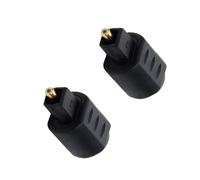 LLHCF 3.5mm Female Plugs To Toslink Male Adapter For Clear Sound Optical Adapter Widely Compatible Optical