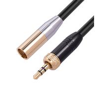 LLHCF 3.5mm To XLR Balanced Cable Adapter Gold-Plated 1/8 Inch To XLR Male Mono Cord For Cell Phone
