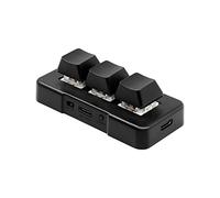 LLHCF 3-Key Keypad RGB Customized Mechanical Keys Game Office CAD-Designer Clip Macro Programming HIDUSB